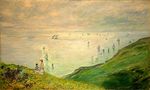 Клод Моне Прогулка по скалам Пурвиля 1882г